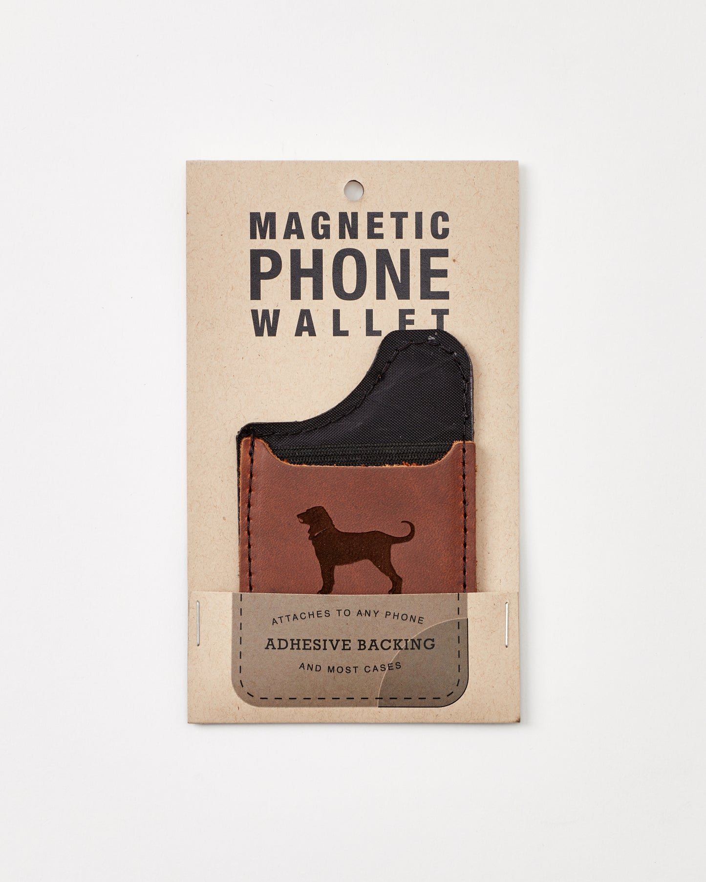 Black Dog Leather Phone Wallet