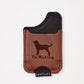 Black Dog Leather Phone Wallet