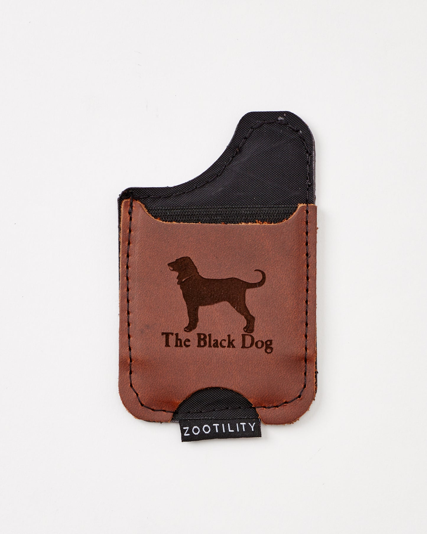 Black Dog Leather Phone Wallet