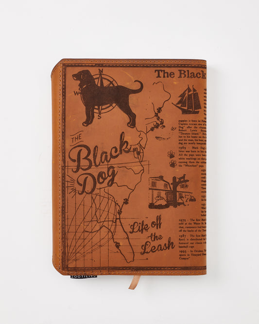 Black Dog Dog Leather Journal