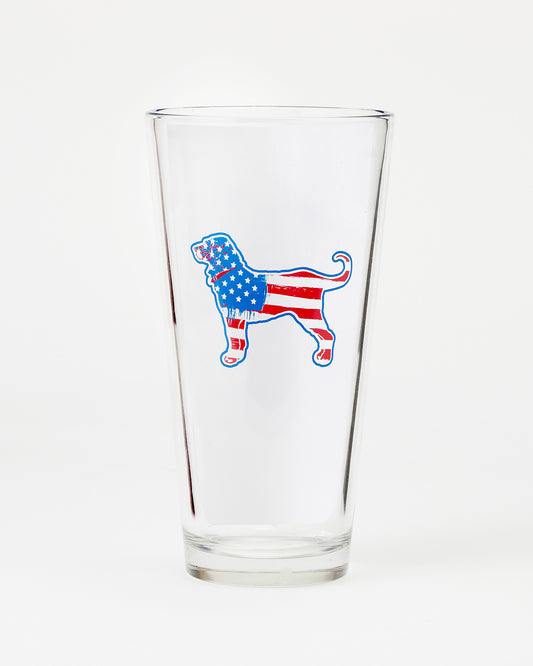 Black Dog American Dog Pint Glass 20oz