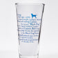 Black Dog American Dog Pint Glass 20oz