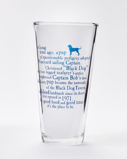 Black Dog American Dog Pint Glass 20oz