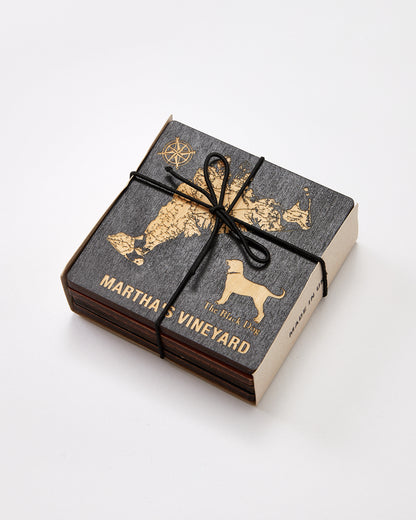 Martha's Vineyard Map Coasters