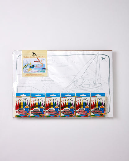 Color Placemat W/ Crayons