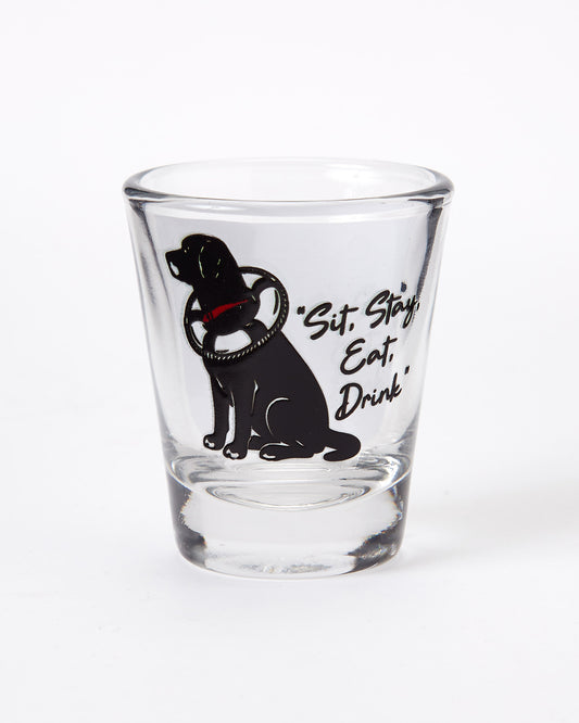Sit Stay 2oz Shot Glass