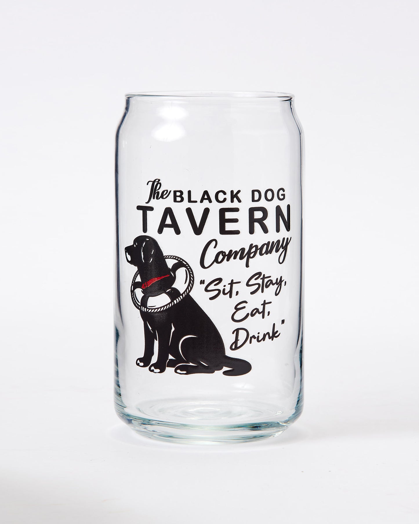 Sit Stay Beer Can Glass 16oz