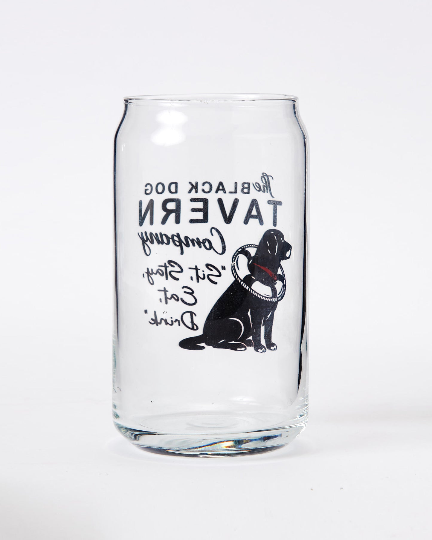 Sit Stay Beer Can Glass 16oz