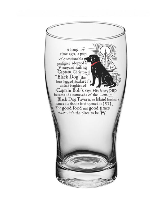 Black Dog Story Pub Glass 20oz