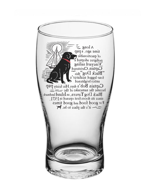 Black Dog Story Pub Glass 20oz