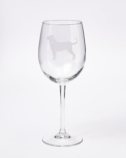 Etched Wine Glass 19oz