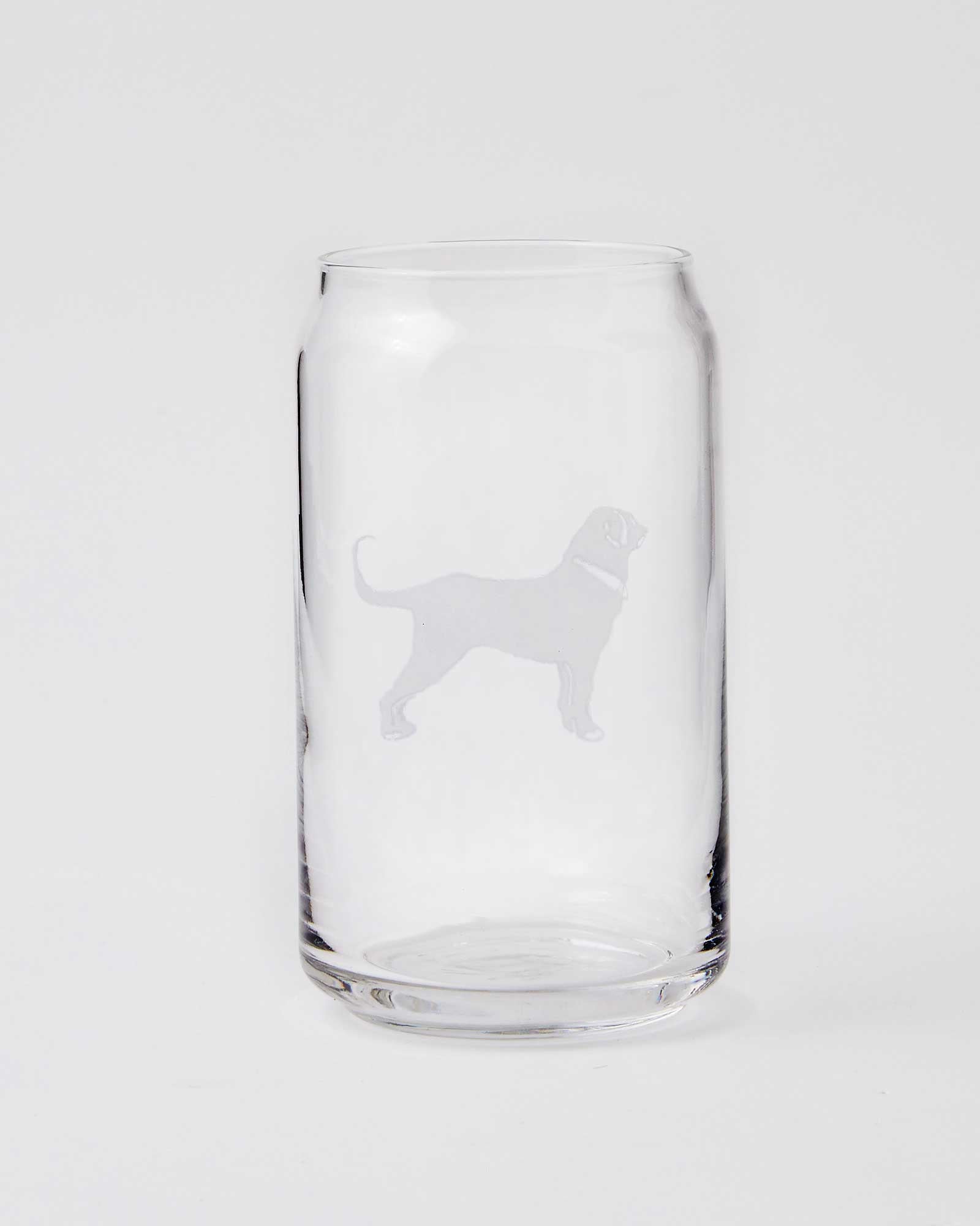 Etched Beer Can Glass 16oz