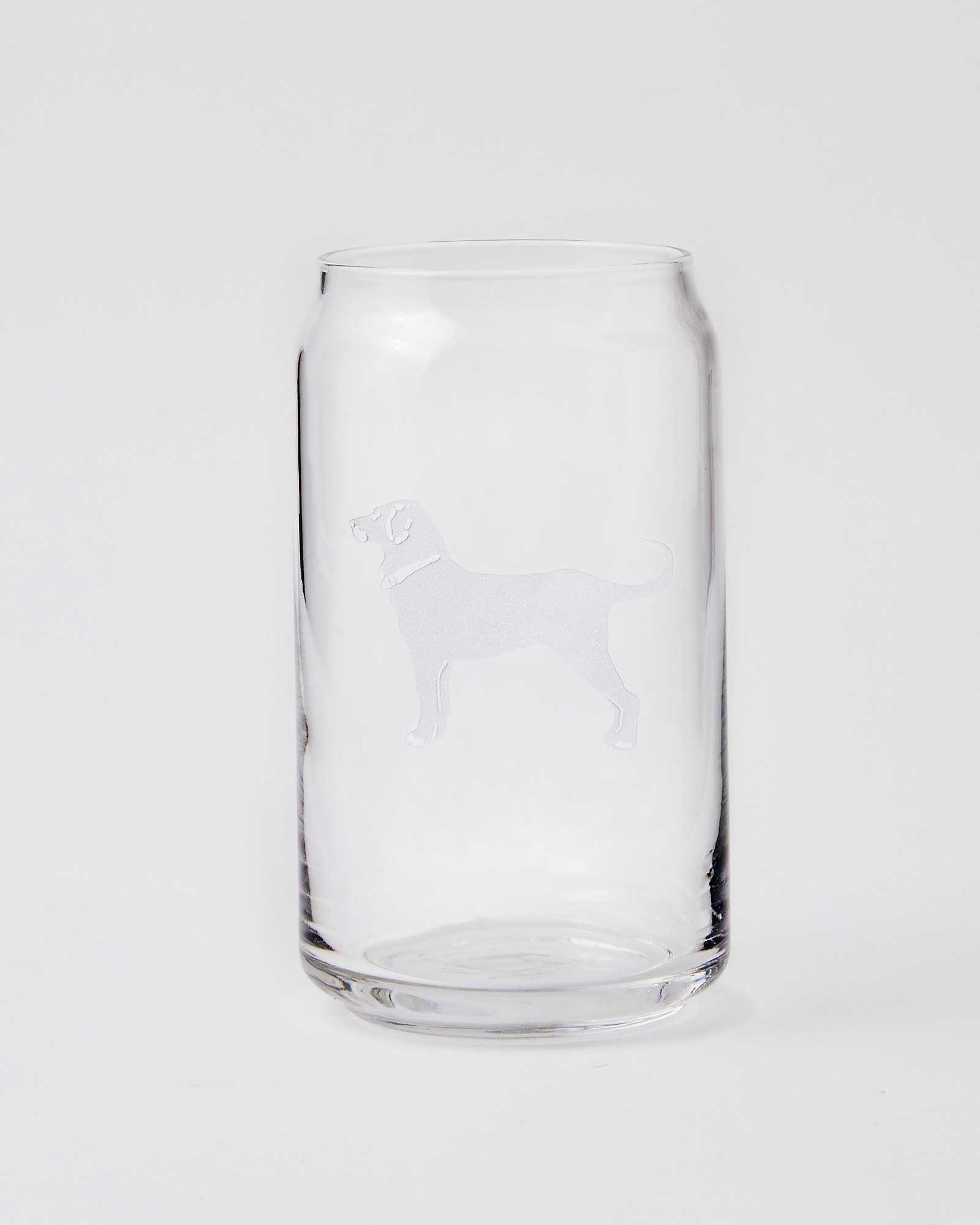 Etched Beer Can Glass 16oz