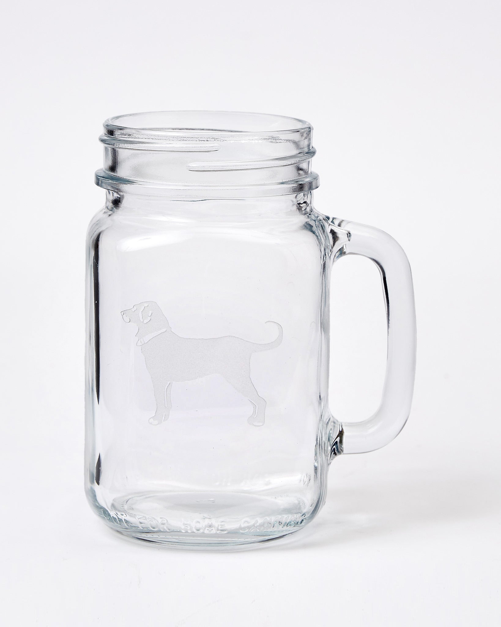 Etched Jar with Handle 16 oz