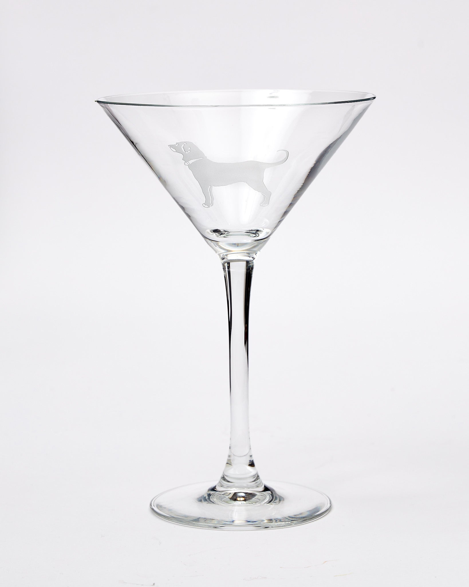 Etched Martini Glass 7.25 OZ