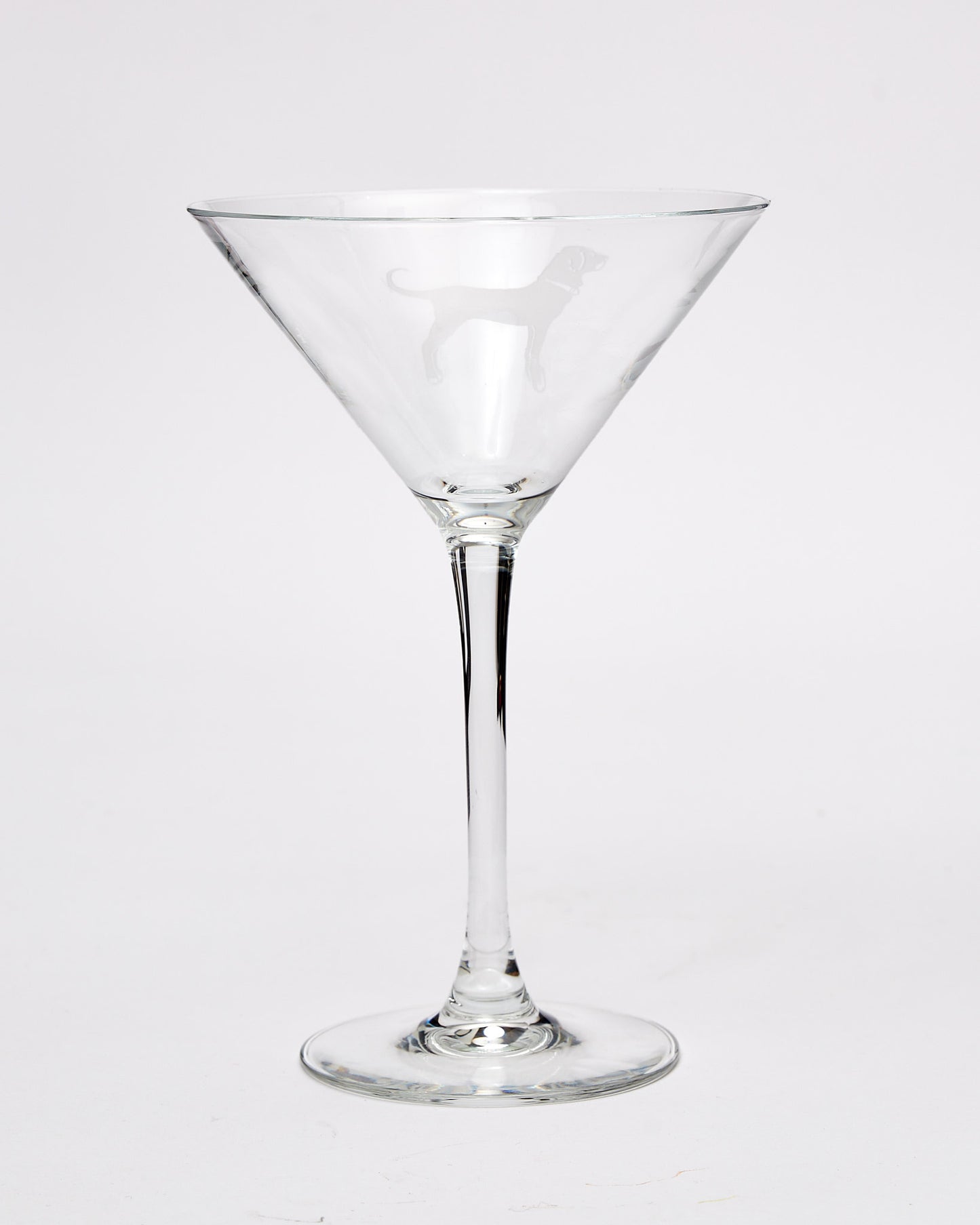 Etched Martini Glass 7.25 OZ