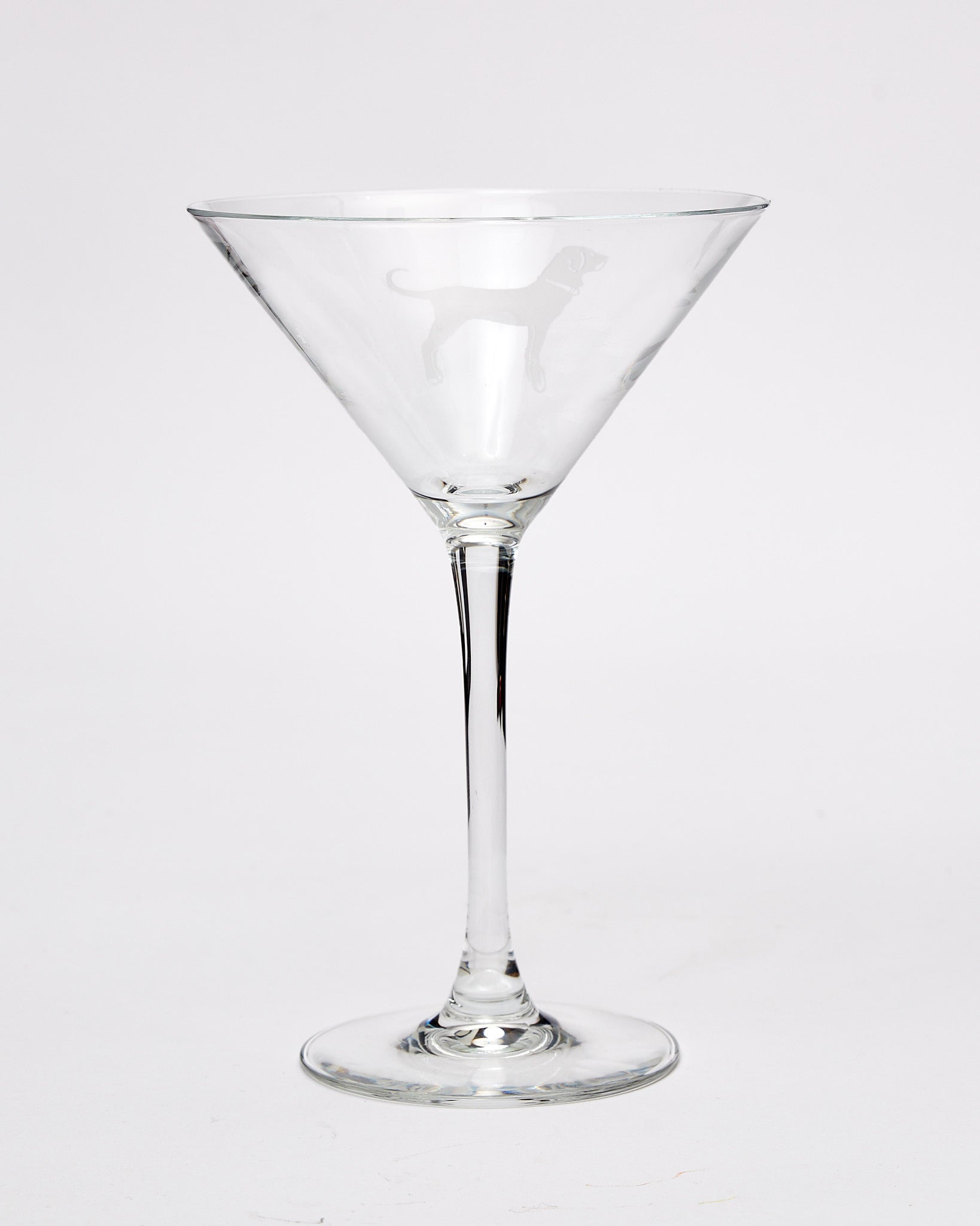 Etched Martini Glass 7.25 OZ