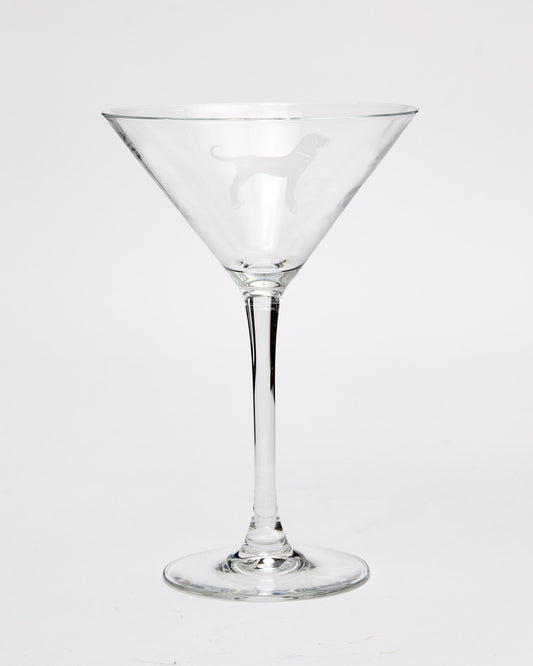Etched Martini Glass 7.25 OZ