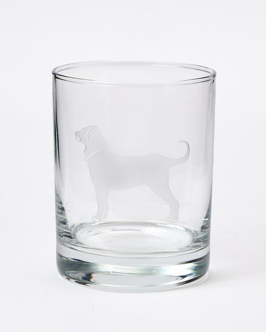 Etched Double Old Fashioned Glass 14 oz