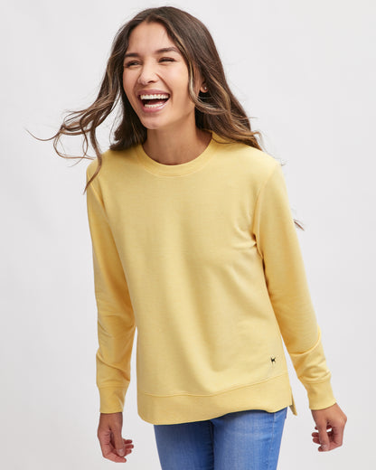 Ladies Tarpaulin Relaxed Crewneck