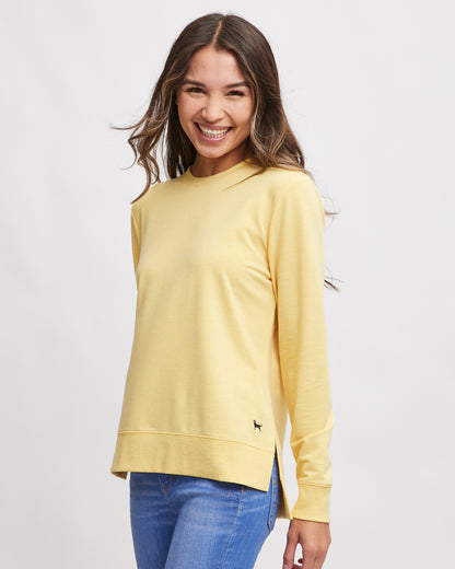 Ladies Tarpaulin Relaxed Crewneck