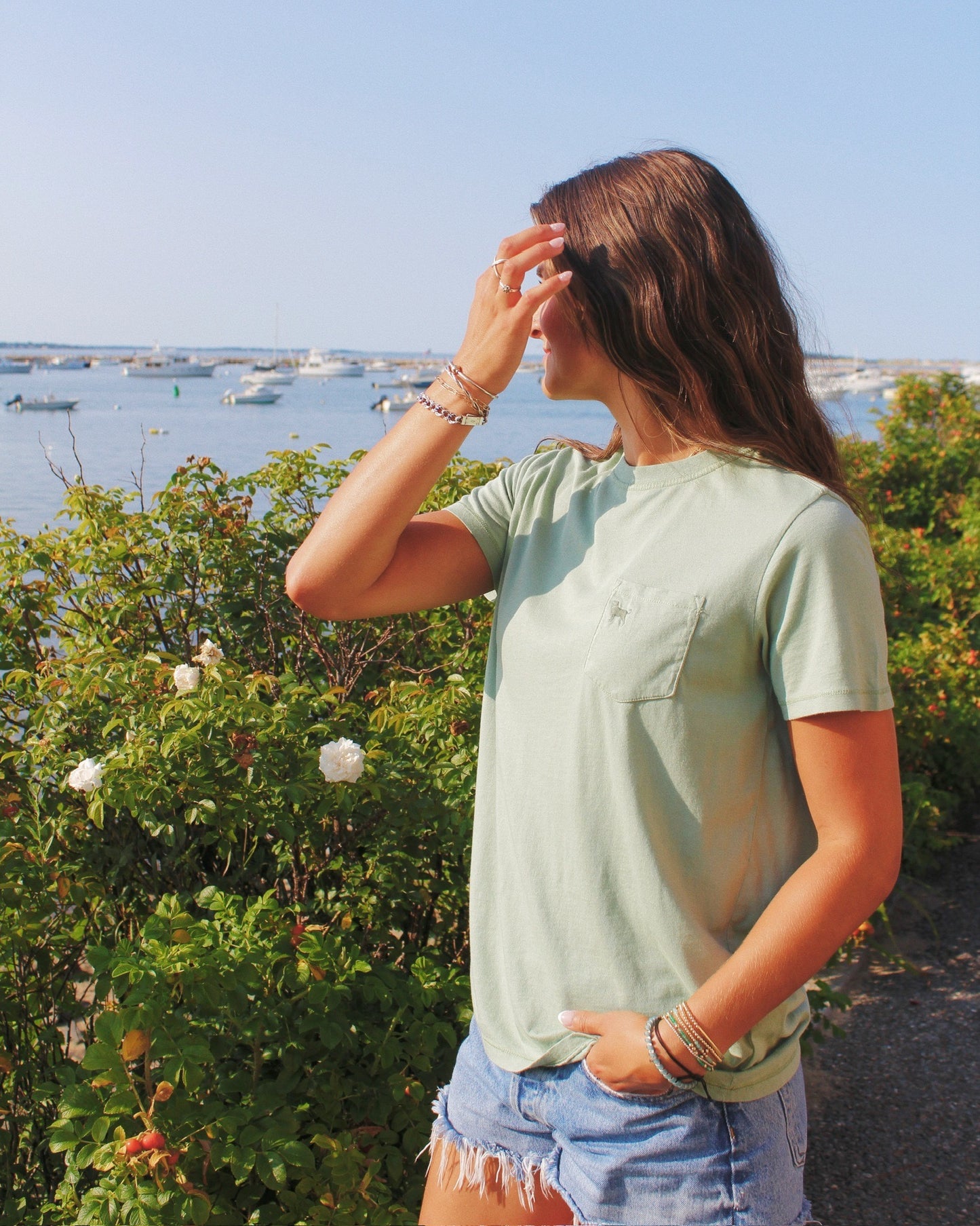 Ladies Tisbury Shortsleeve Pocket Tee