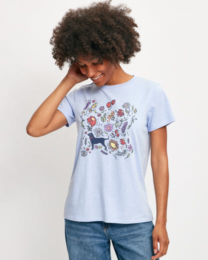Ladies Petals Tri-blend Shortsleeve Tee