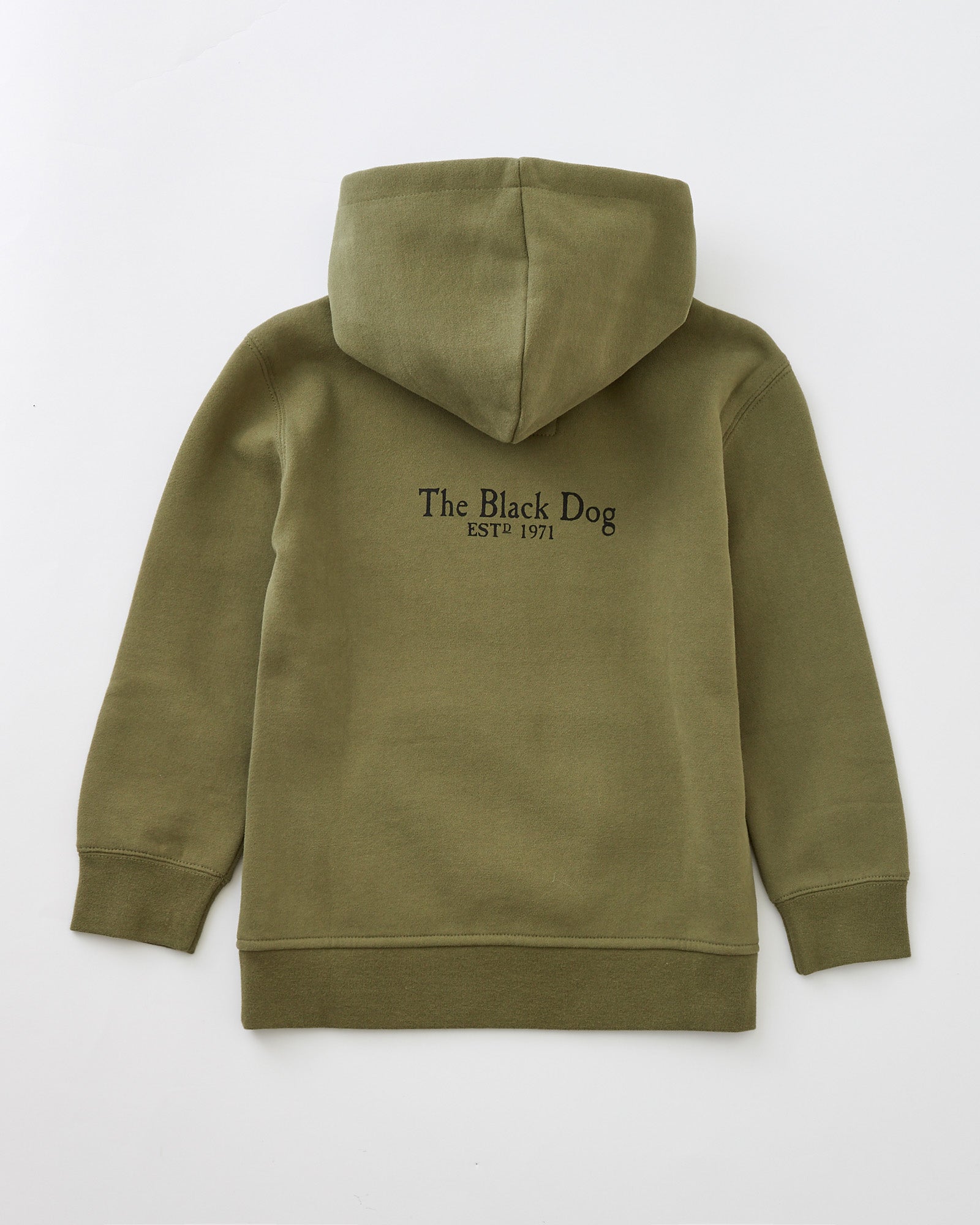 Black dog hooded hot sale sweatshirt