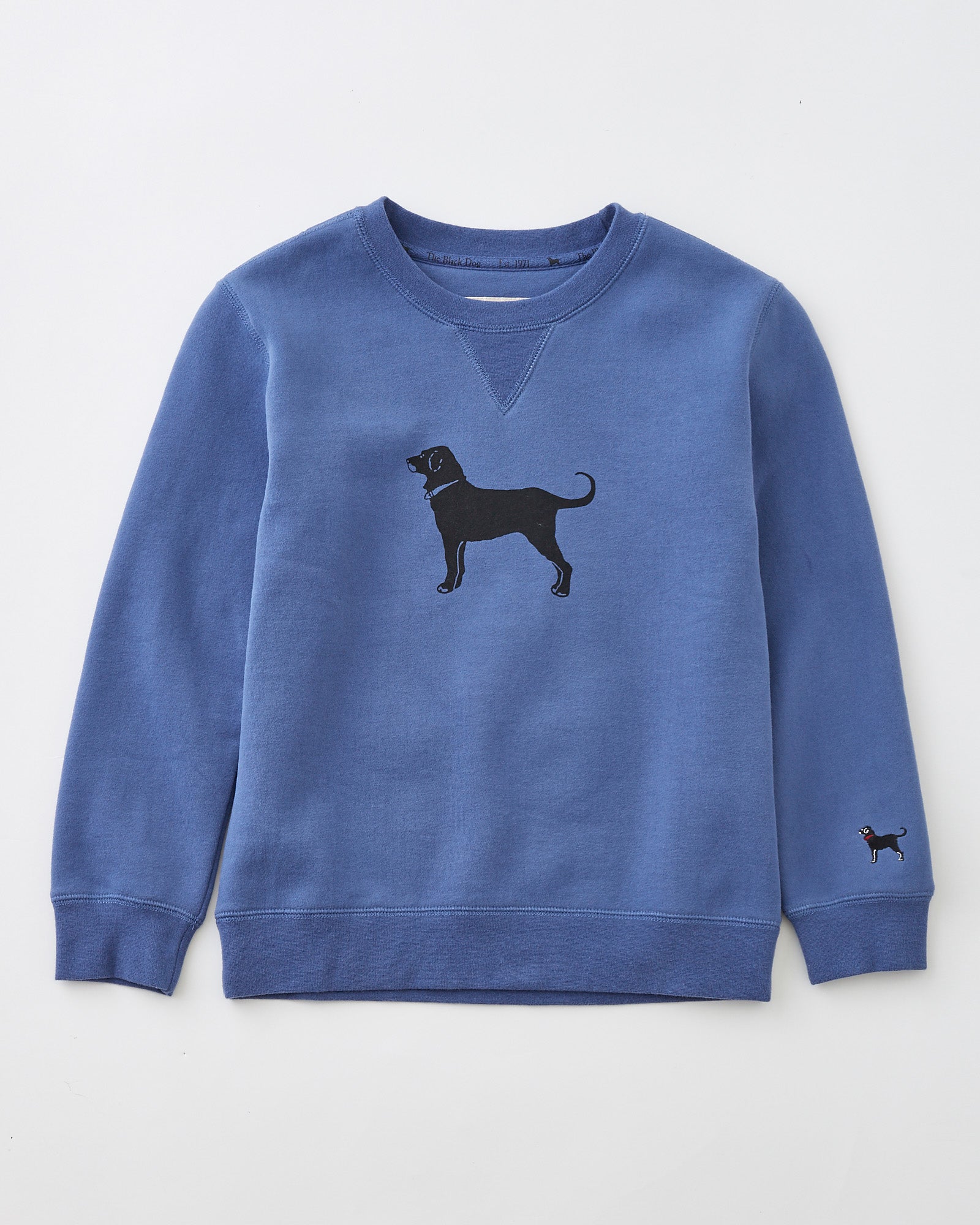 Black store dog crewneck