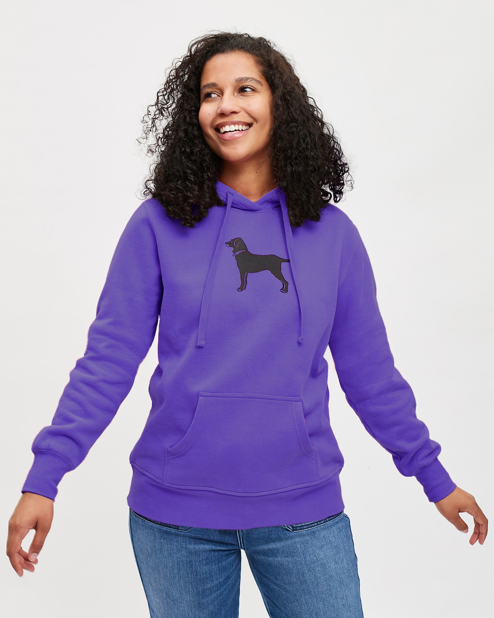 Black dog sales cowl neck sweatshirt