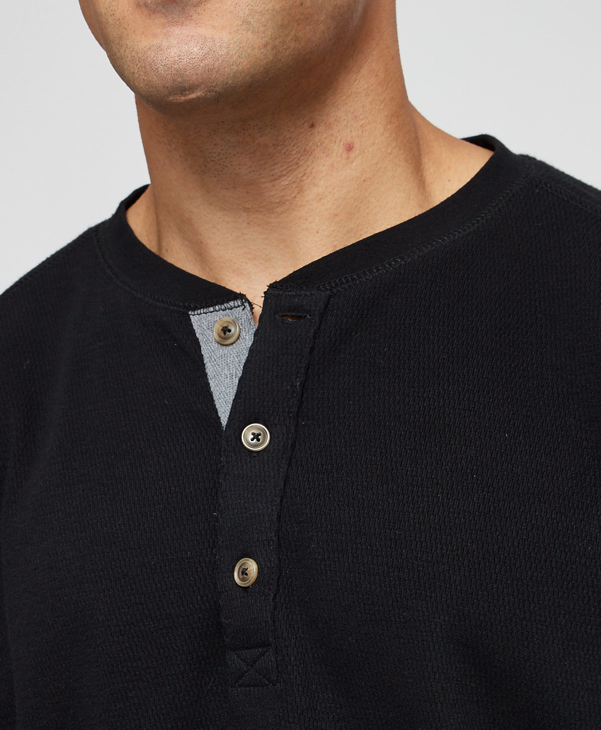 Mens Cove Waffle Henley