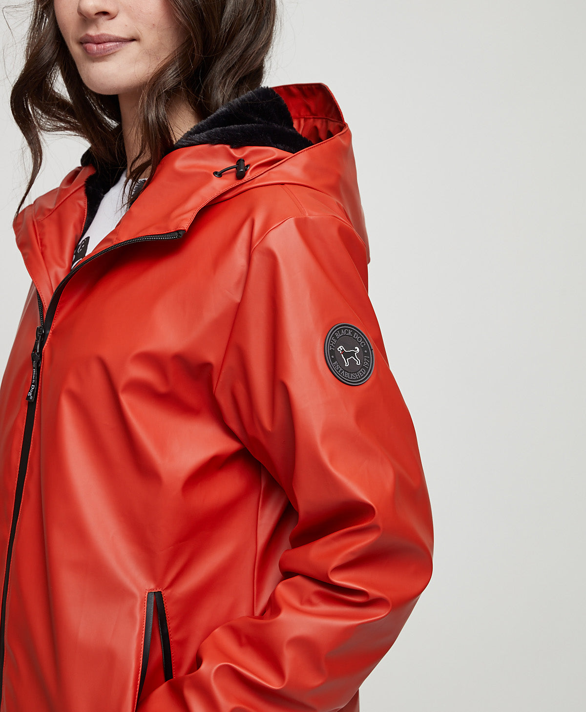 Red waterproof 2024 parka womens