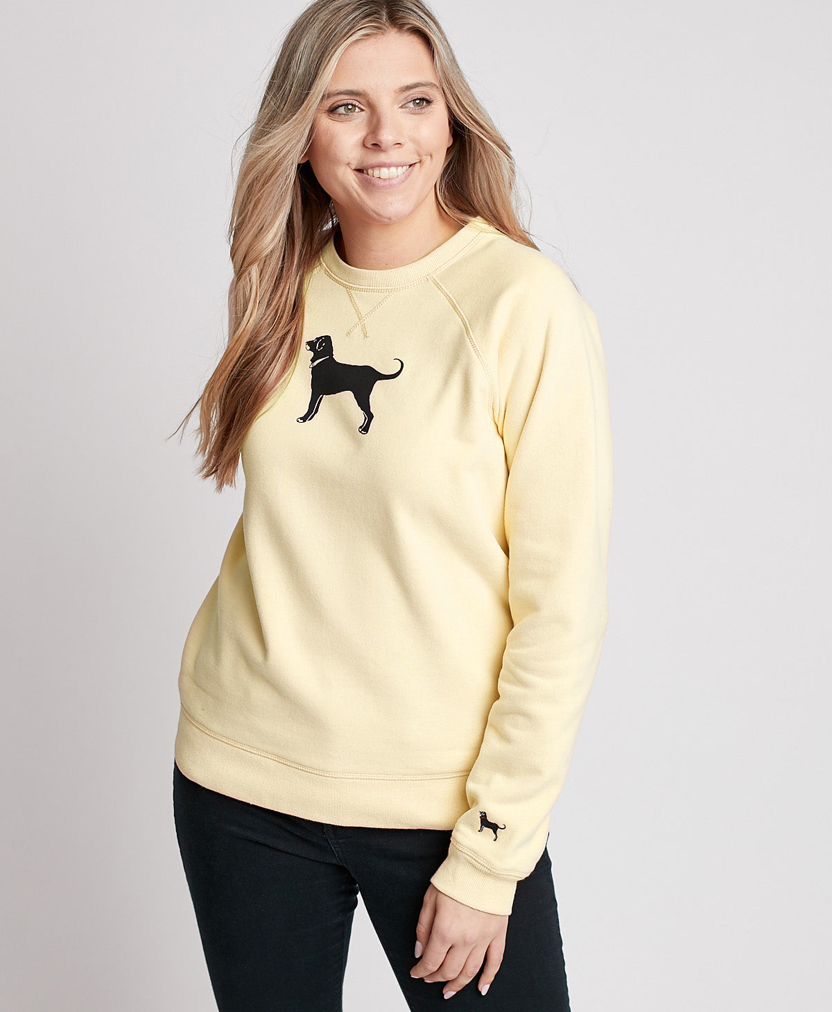 The black discount dog sweatshirt sale