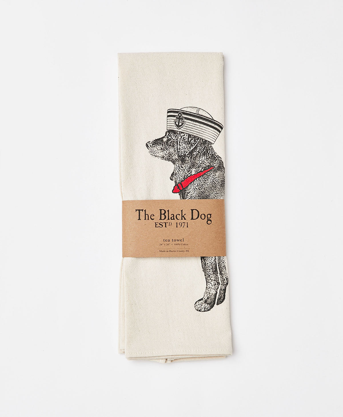 Sailor Dog Tea Towel